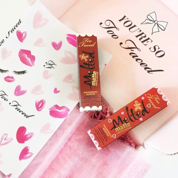 BNIB!!! Too Faced Liquified Matte Lip Gloss - Gingerbread Man (Limited Edition) - Picture 3 of 5